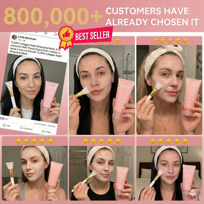 💝Achieve radiant, firm skin without the mess. Our collagen mask peels away impurities, revealing a youthful glow 75 ml—applicator included