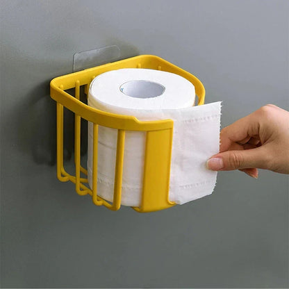 Wall-Mounted Toilet Paper Shelf – Punch-Free, Easy Install (Copy)