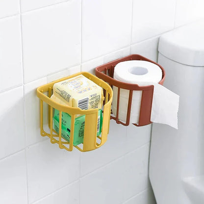 Wall-Mounted Toilet Paper Shelf – Punch-Free, Easy Install (Copy)