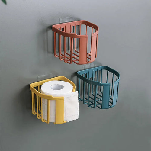 Wall-Mounted Toilet Paper Shelf – Punch-Free, Easy Install (Copy)